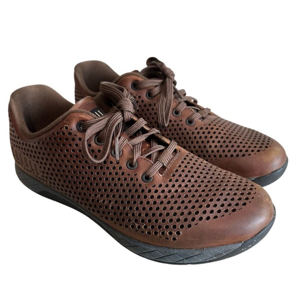 NOBULL Men's Brown Perforated Sneakers